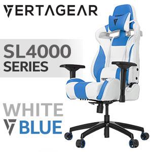 Vertagear SL4000 Gaming Chair White Blue