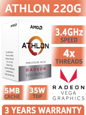 AMD Athlon 220GE Dual Core AM4 APU With 