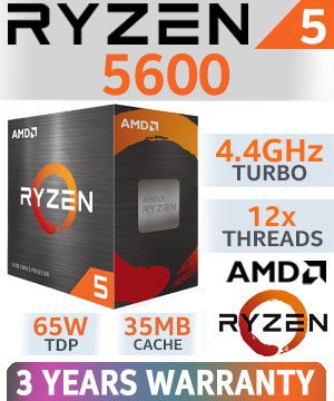 Memory PC Kit d'évolution PC AMD Ryzen 5 5600 6X 3.5 GHz, B550M