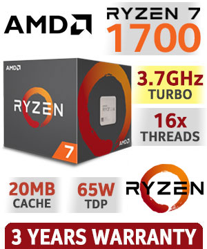 AMD RYZEN 7 1700 Processor - Free 