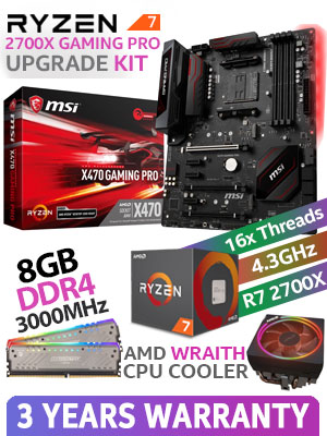 AMD RYZEN 7 2700X MSI X470 Pro 8GB RGB 