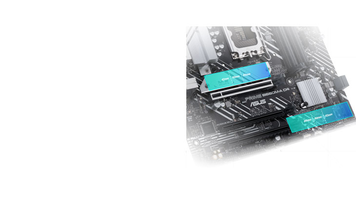 ASUS PRIME LGA1700 B660M-A D4 DDR4 mATX MB Carte mère 