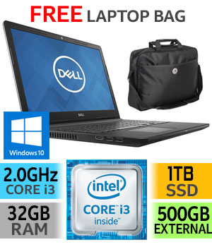 Buy Dell Inspiron 3567 15 6 Core I3 Laptop With 1tb Ssd And 32gb Ram At Evetech Co Za