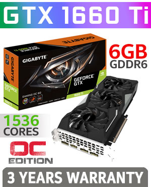 Gigabyte GTX 1660 Ti Gaming OC 6GB 