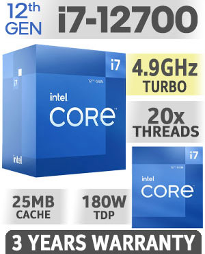 Intel Core i7 12700 2.1 GHz 25MB 