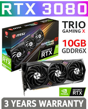 MSI GeForce RTX 3080 Gaming X TRIO 10GB - Best Deal - South Africa