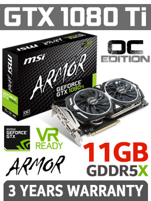 MSI GeForce GTX 1080 Ti ARMOR 11G OC