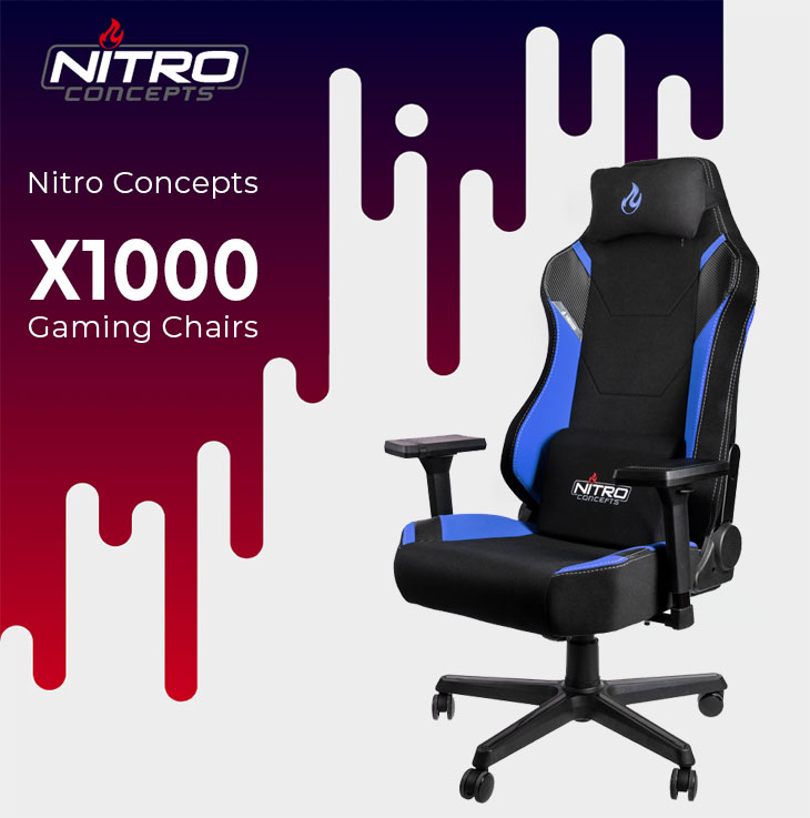 Nitro Concepts X1000 Gaming Chair Black Blue Best Deal South Africa