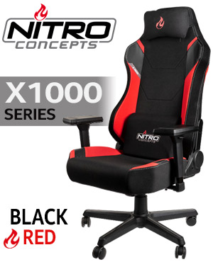 Nitro Concepts X1000 Gaming Chair Black Red Best Deal South Africa