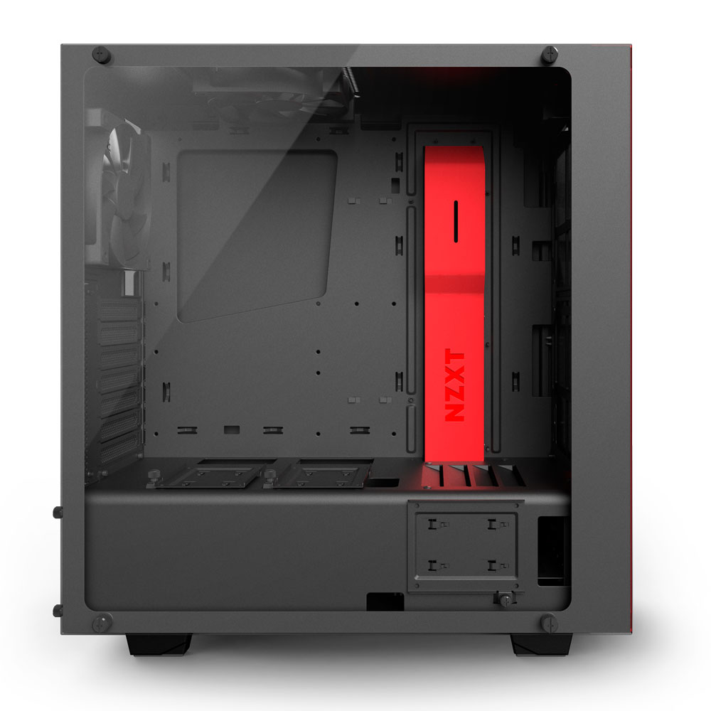 NZXT S340 Elite Black & Red Tempered Glass Case - 1000 x 1000 jpeg 73kB