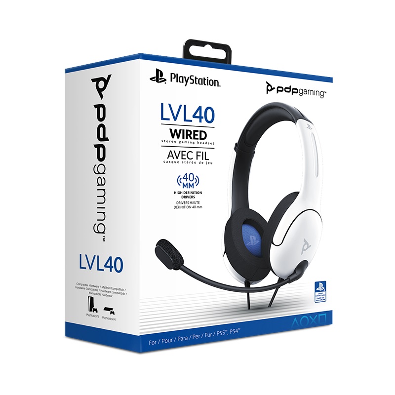 PDP Gaming LVL40 Stereo Headset with Mic for Nintendo Switch - PC, iPad,  Mac, Laptop Compatible