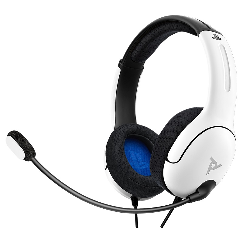 PDP LVL 40 PS4 White Gaming Headset and NEAT Skyline Microphone