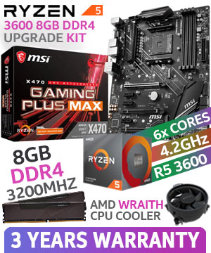 RYZEN 5 3600 X470 Gaming Plus MAX 8GB DDR4 Upgrade Kit