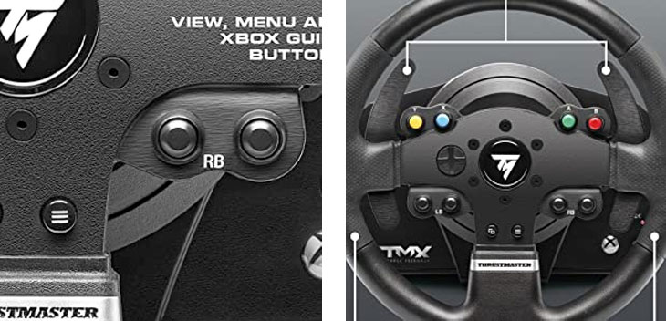 thrustmaster steering wheel control panel