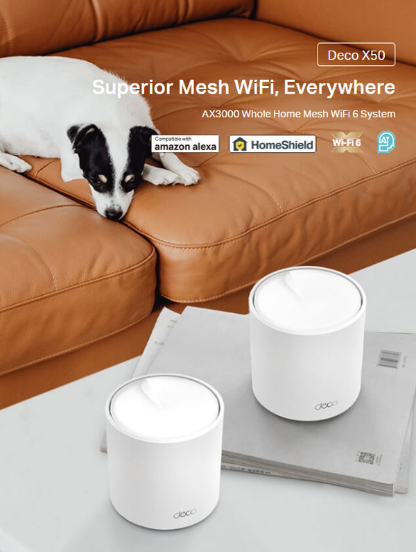 TP-LINK Deco X50 AX3000 Whole Home Mesh Wi-Fi Pack
