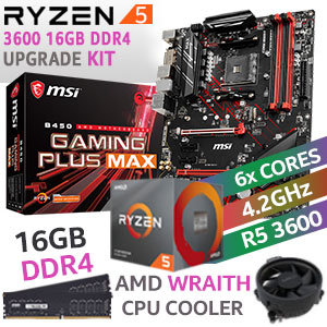 RYZEN 5 3600 B450 Gaming PLUS MAX 16GB DDR4 Upgrade Kit