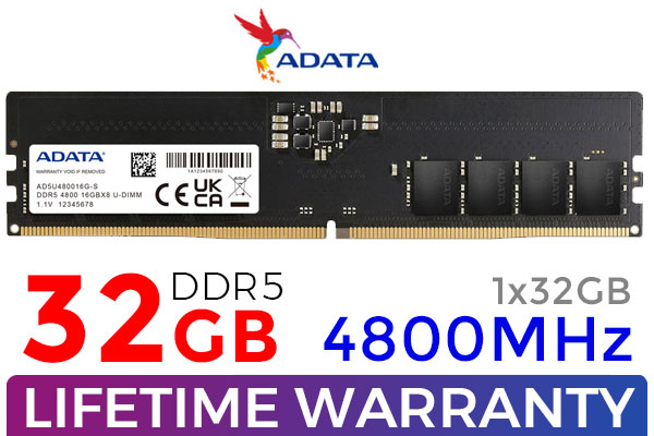 ADATA Premier 16GB DDR5 4800MHz SODIMM LAPTOP Memory RAM Module
