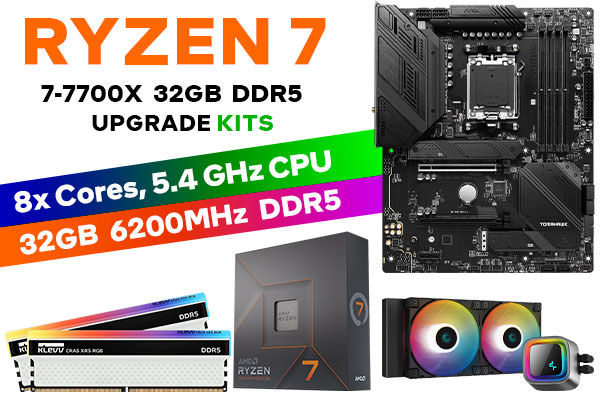 HiPer Ryzen 7700X, MSI B650 Gaming Plus WIFI, CM MasterLiquid PL360 Flux  ARGB, Sapphire Pulse RX 7700 XT 12GB, Corsair Vengeance 16GB DDR5