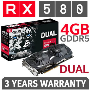 ASUS Radeon RX 580 Dual 4GB - Best Deal 
