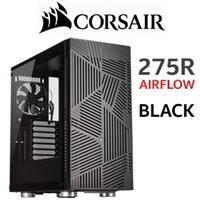 corsair 275r airflow tempered glass mid tower gaming case