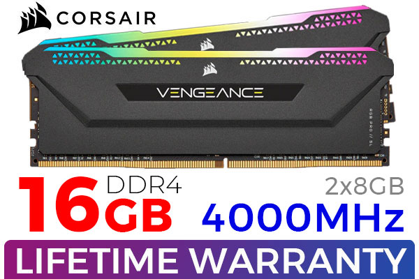 Vengeance PRO 16GB DDR4 Black 4000MHz RGB Corsair SL C18