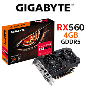 Gigabyte RX560 Gaming OC 4GB - Best 
