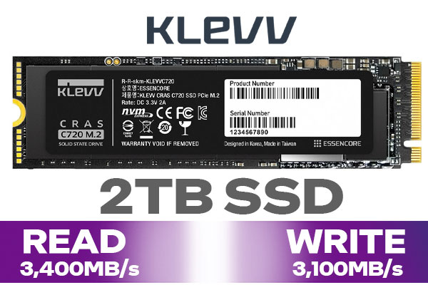 KLEVV CRAS C720 2TB NVMe SSD