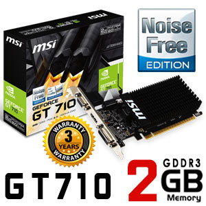 MSI GeForce GT 710 2GB Graphics Card