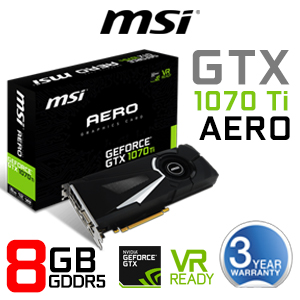 MSI GeForce GTX 1070 Ti AERO 8GB - Best 