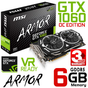 Buy MSI GeForce GTX 1060 ARMOR OC 