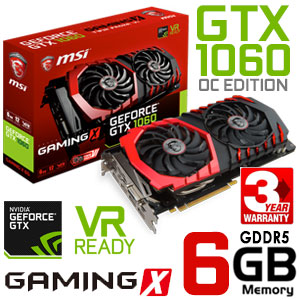 Buy MSI GeForce GTX 1060 GAMING X 