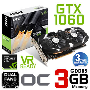 Buy MSI GeForce GTX 1060 OC 3GB - South 