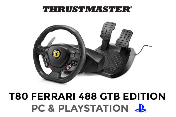  Thrustmaster Volante T80 Ferrari 488 GTB Edition PS5/PC/PS4