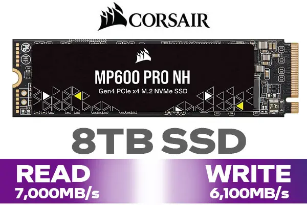 Corsair MP600 PRO NH M.2 SSD NVMe 8 To