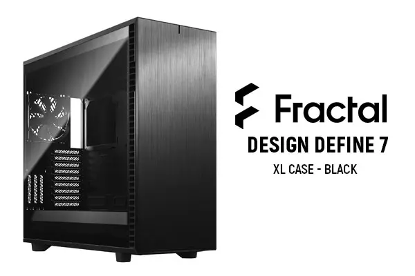 Fractal Design Define 7 XL Black Brushed Aluminum/Steel E-ATX Silent  Modular Tempered Glass Window Full Tower Computer Case