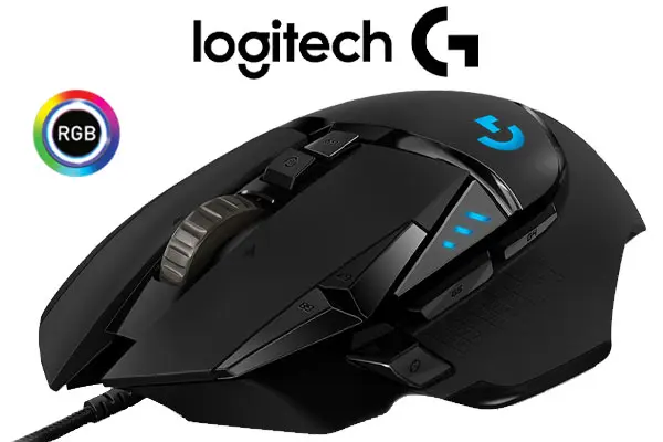 Logitech G502 Hero High-Performance Wired Gaming Mouse, RGB, 11